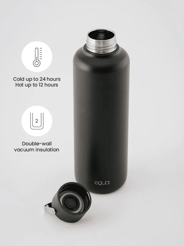 EQUA Timeless Dark termo boca 600 ml