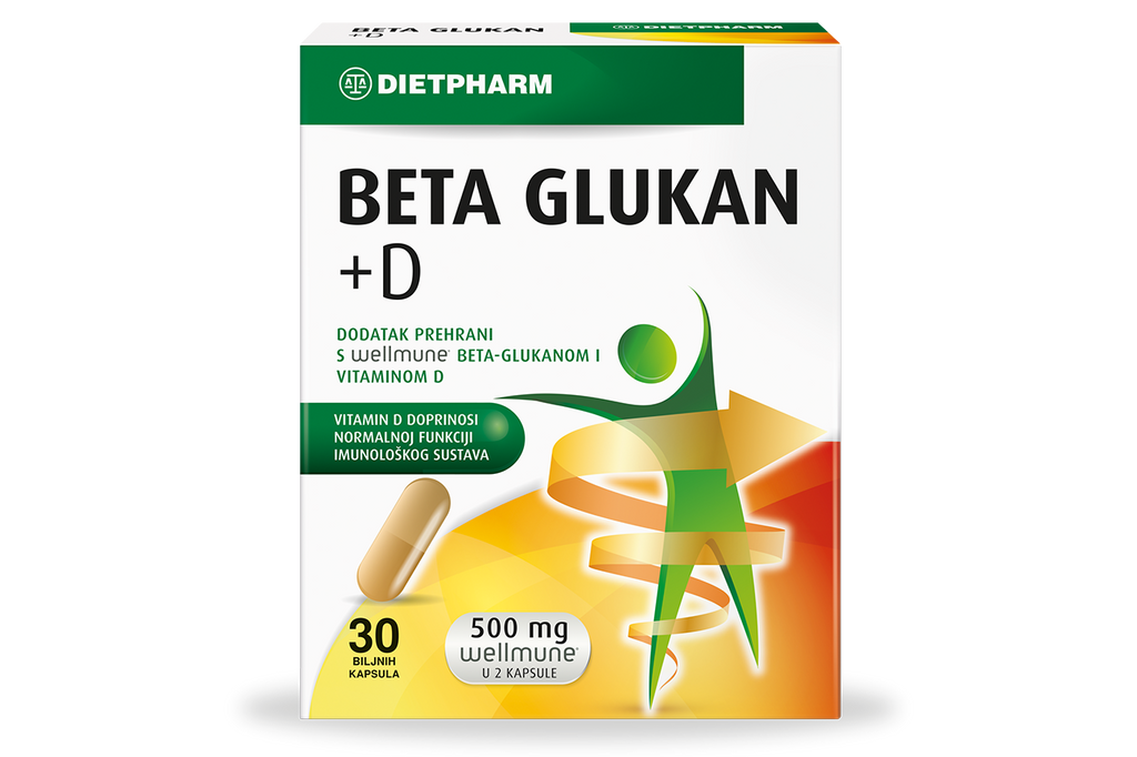 Dietpharm Beta Glukan + D® kapsule 30 komada