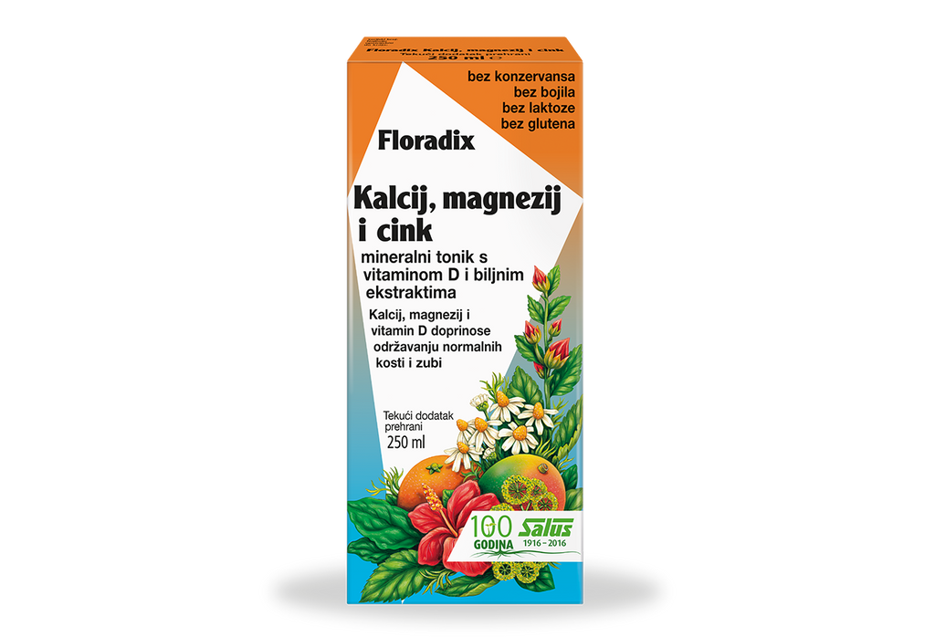 Dietpharm Floradix Kalcij, magnezij i cink tonik 250 ml