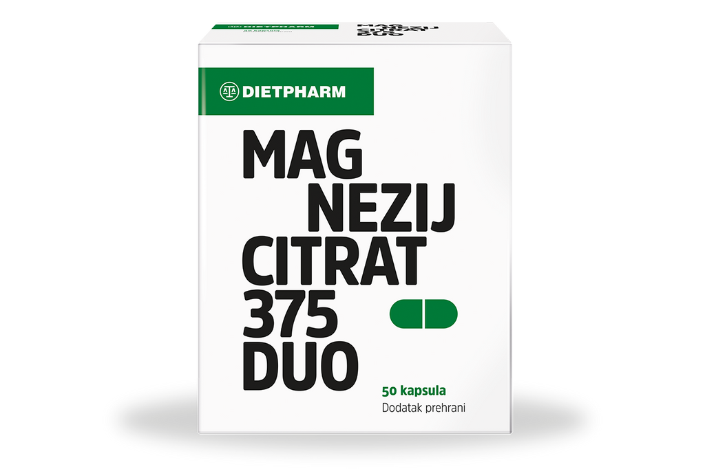 Dietpharm Magnezij citrat 375 DUO 50 kapsula