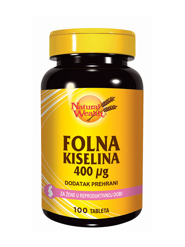 Natural Wealth Folna Kiselina 100 tableta