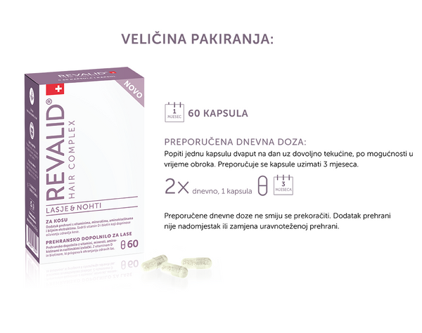 Revalid Hair complex kapsule 60 komada