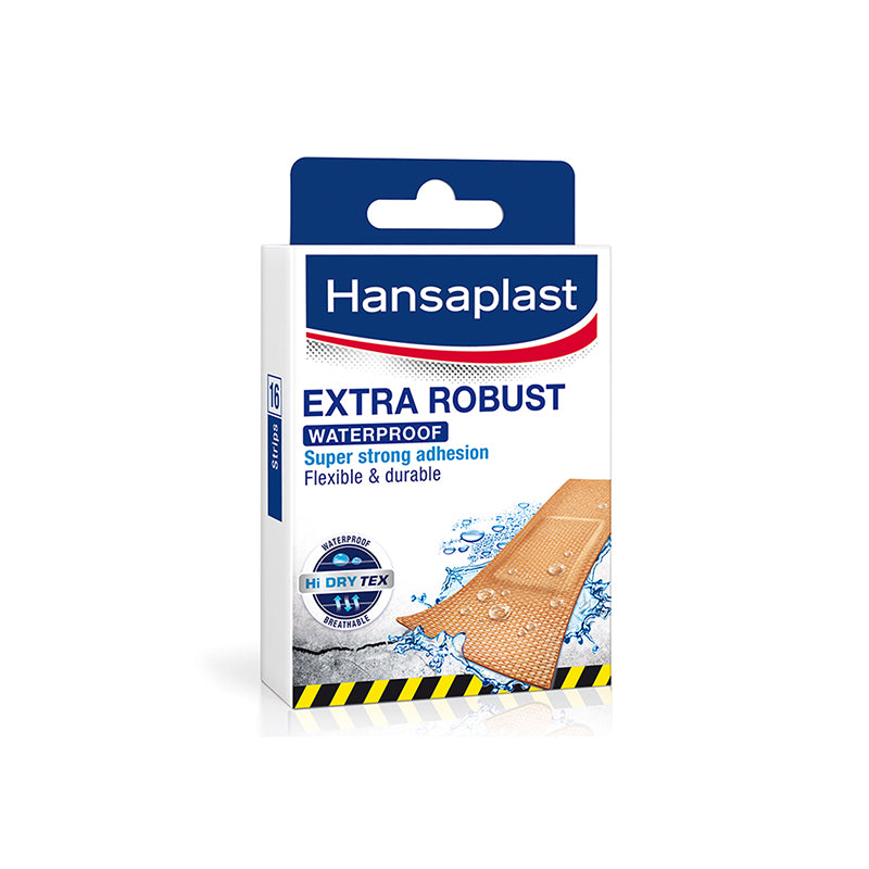 Hansaplast Extra čvrst i vodootporan flaster od čvrstoga materijala, 16 komada