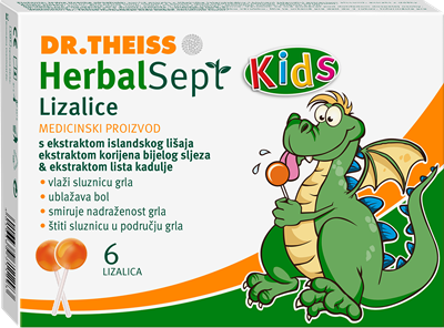 Dr. Theiss Herbalsept Kids Lizalice, 6 komada