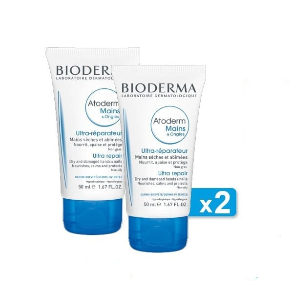 Bioderma Atoderm krema za ruke DUO 2x50 ml