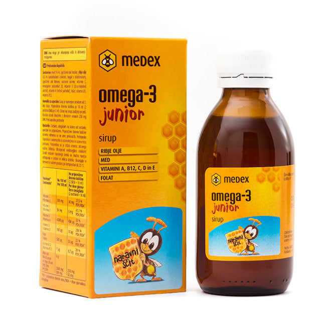 Medex Omega-3 junior sirup 140 ml