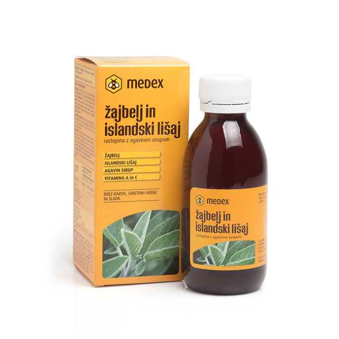 Medex Kadulja i islandski lišaj, otopina sa sirupom agave 150 ml