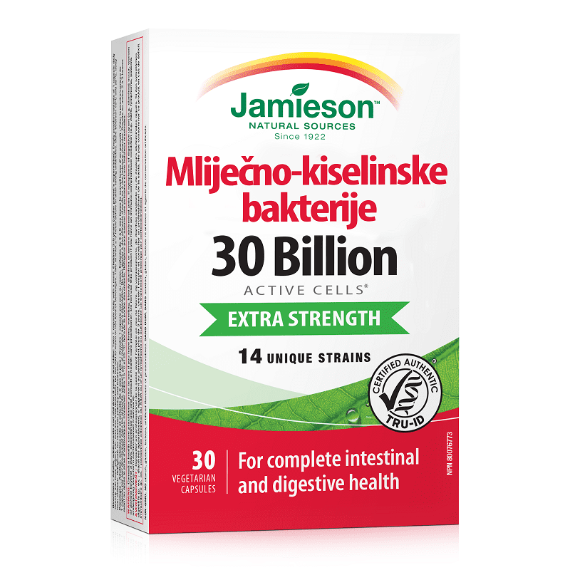 Jamieson Mliječno-kiselinske bakterije EXTRA SNAGA 30 milijardi, 30 kapsula