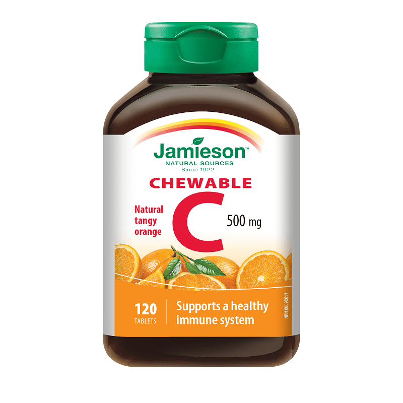 Jamieson Vitamin C 500 mg tablete za žvakanje, 120 tableta