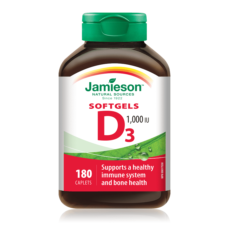 Jamieson Vitamin D 1000 IU, 180 kapsula