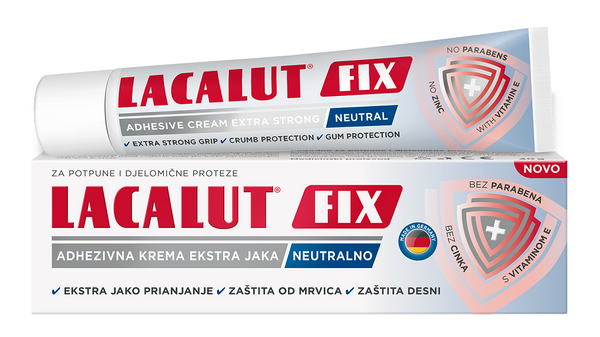 Lacalut FIX adhezivna krema za proteze ekstra jaka 40 g