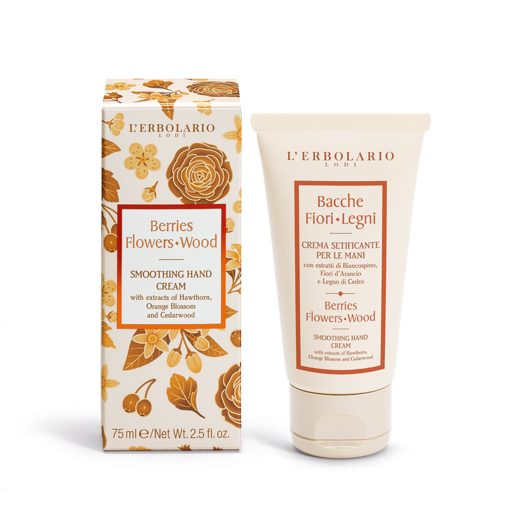 L'Erbolario Berries Flowers Wood svilenkasta krema za ruke 75 ml