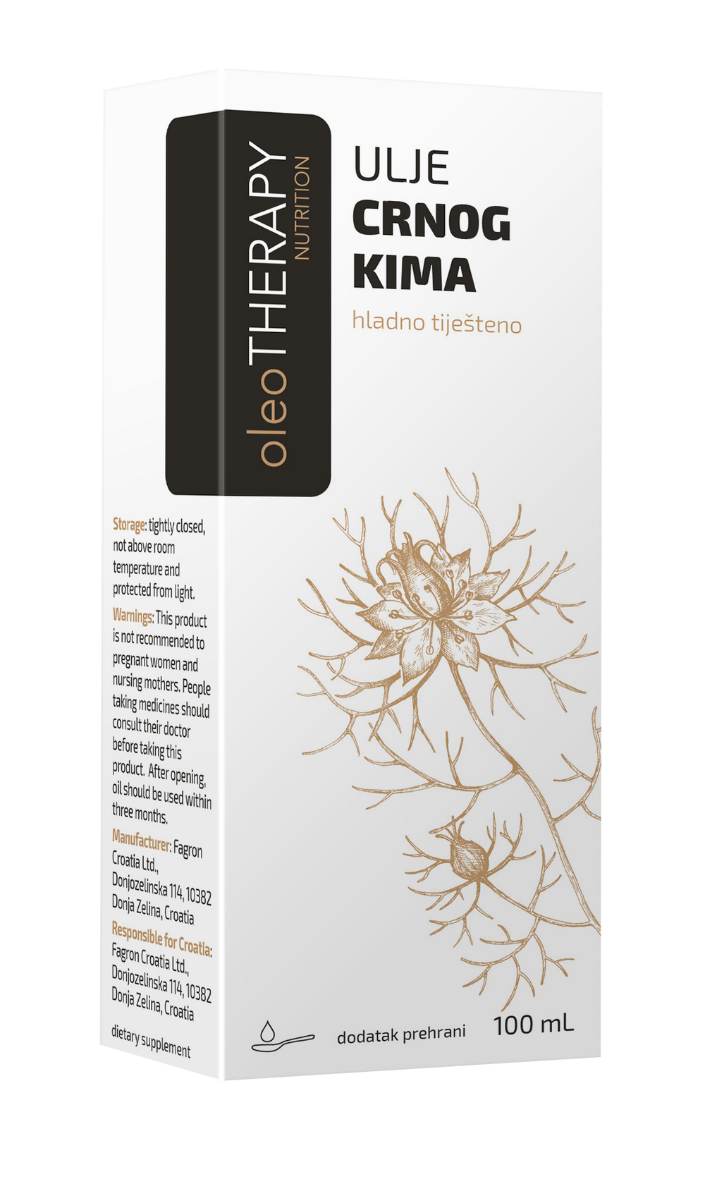 Oleotherapy ulje crnog kima hladno tiješteno 100 ml