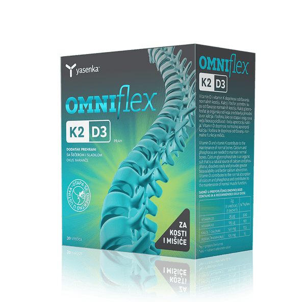 Yasenka Omniflex K2D3 za kosti i mišiće, 30 vrećica