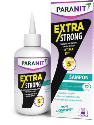 Paranit šampon extra strong 200ml + češalj