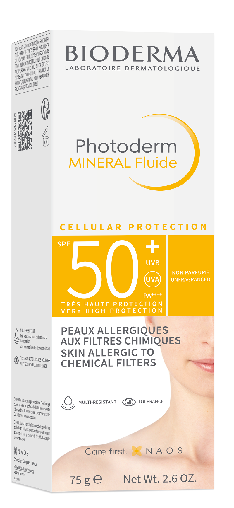 Bioderma Photoderm Mineral fluid SPF50+ 75g