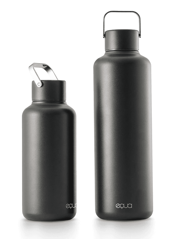 EQUA Timeless Dark Grey boca za vodu 600 ml