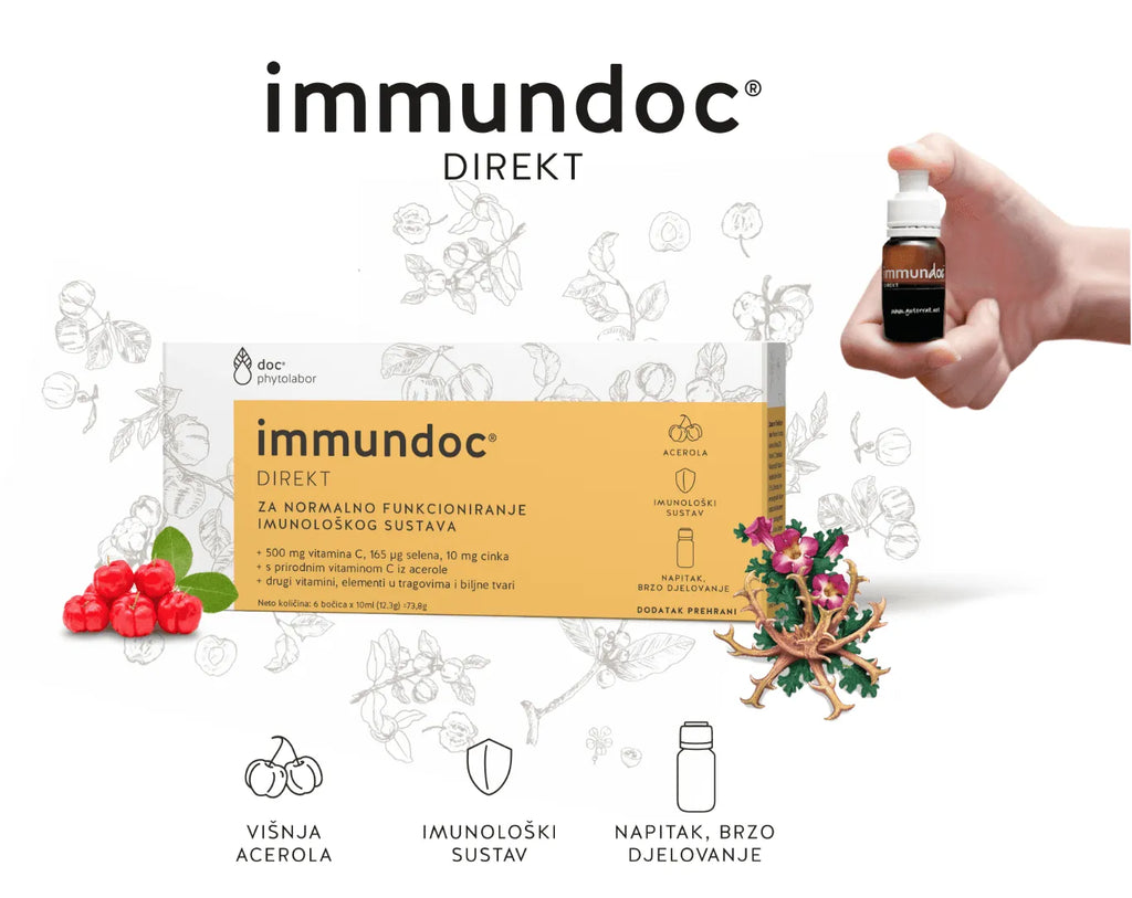 Immundoc® Direkt za jačanje imuniteta 6 bočica x10ml