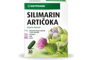 DIETPHARM Silimarin Artičoka kapsule, 30 komada