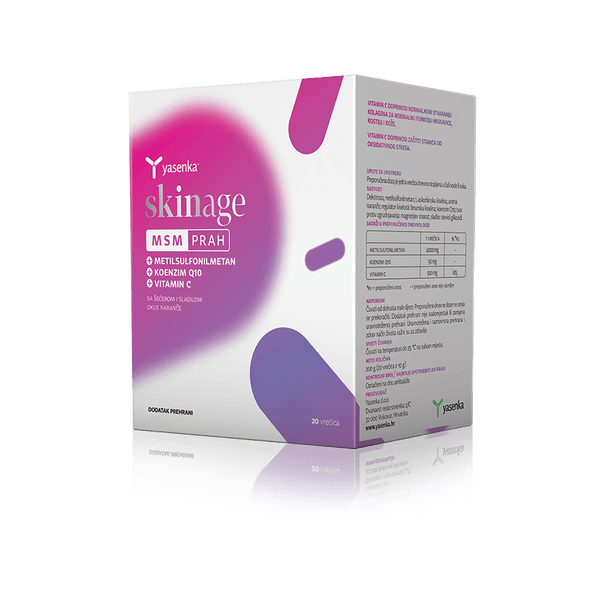 Yasenka Skinage MSM prah 20 vrećica