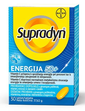 Supradyn 50+ energija 30 tableta