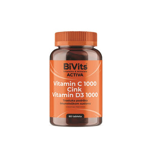 BiVits Vitamin C 1000, Cink i Vitamin D3 60 tableta