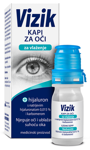 Vizik kapi za oči za vlaženje 10 ml