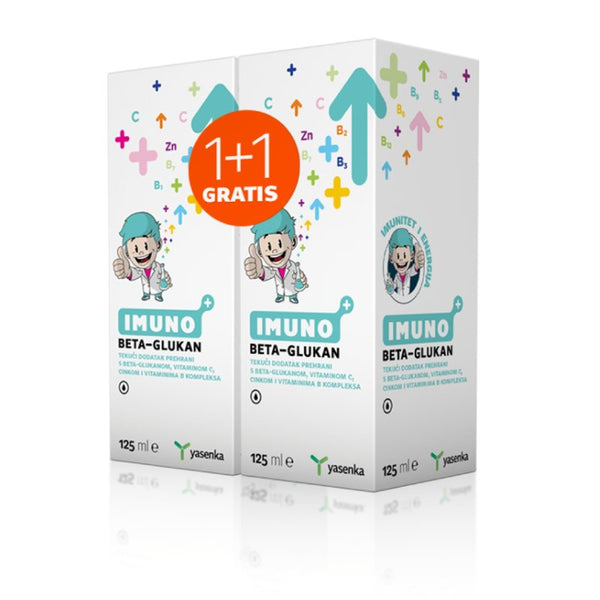 Yasenka IMUNO Beta Glukan JUNIOR 125 ml 1+1 gratis