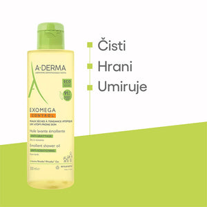 A-Derma Exomega Control Emolijentno ulje za tuširanje 500 ml