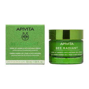 Apivita Bee radiant gel krema lagane teksture protiv starenja i znakova umora 50 ml