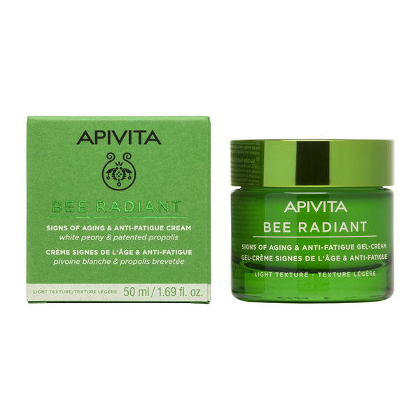 Apivita Bee radiant gel krema lagane teksture protiv starenja i znakova umora 50 ml
