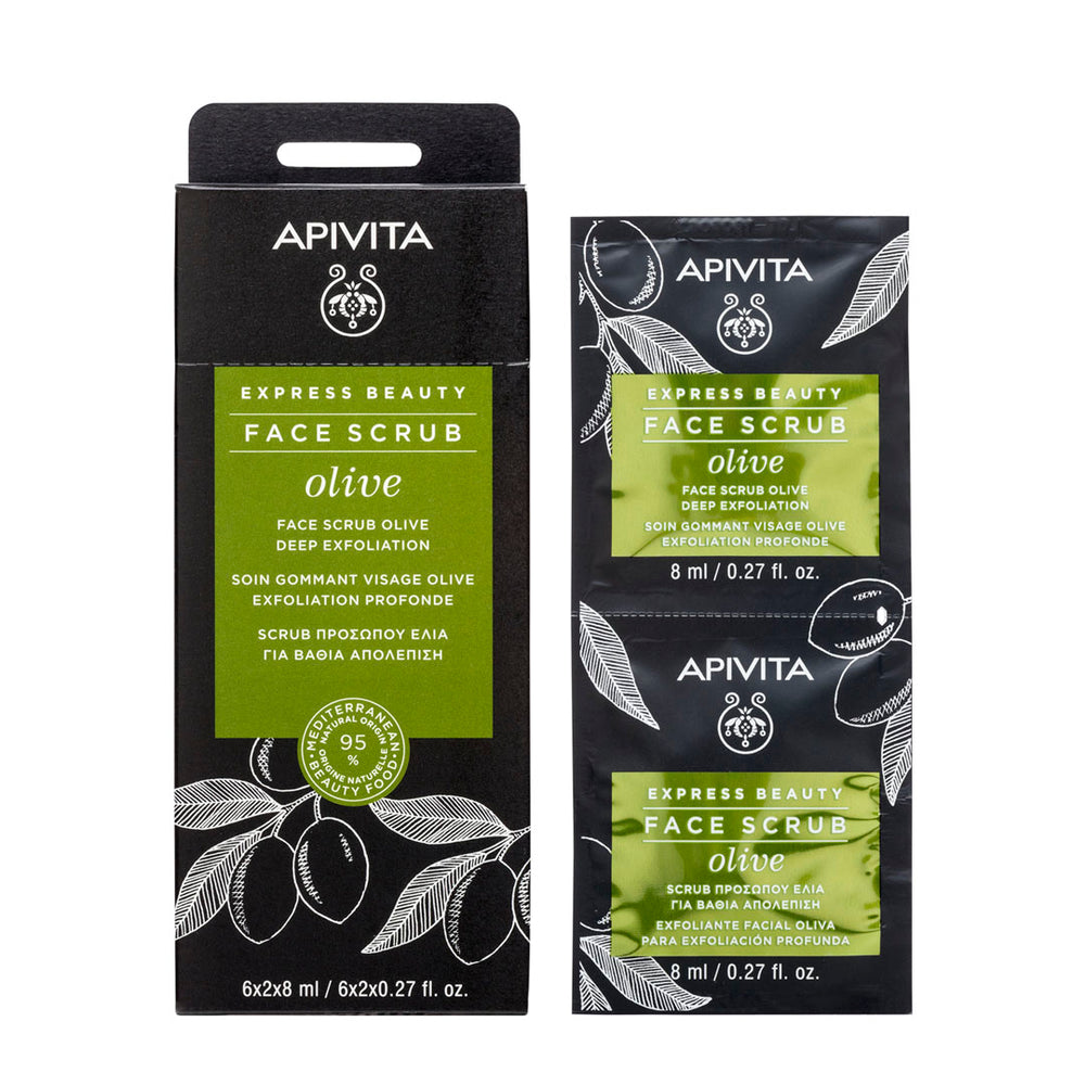 Apivita Express Beauty maska s maslinom za dubinsku ekfolijaciju 2x8ml