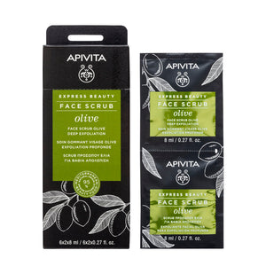 Apivita Express Beauty maska s maslinom za dubinsku ekfolijaciju 2x8ml