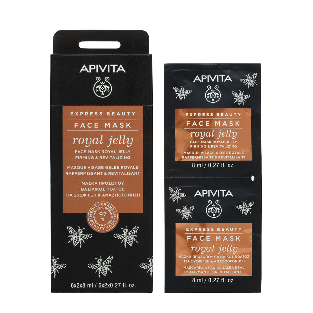 Apivita Express Beauty maska s matičnom mliječi za zaglađivanje i revitalizaciju 2x8ml