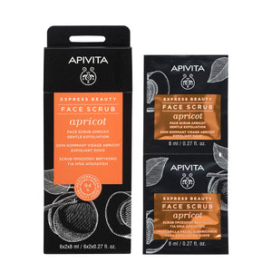 Apivita Express Beauty maska s marelicom za nježnu eksfolijaciju 2x8ml
