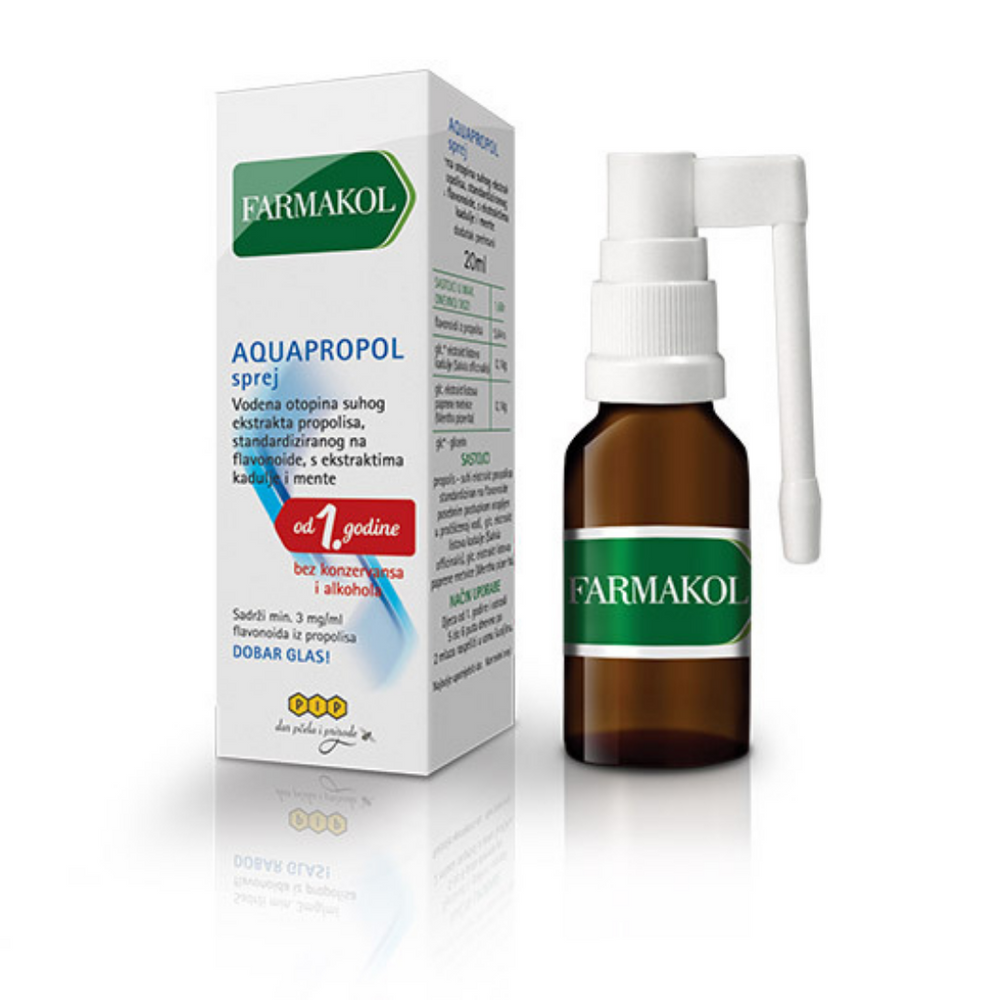 PIP Farmakol Aquapropol - sprej za grlo 20 ml