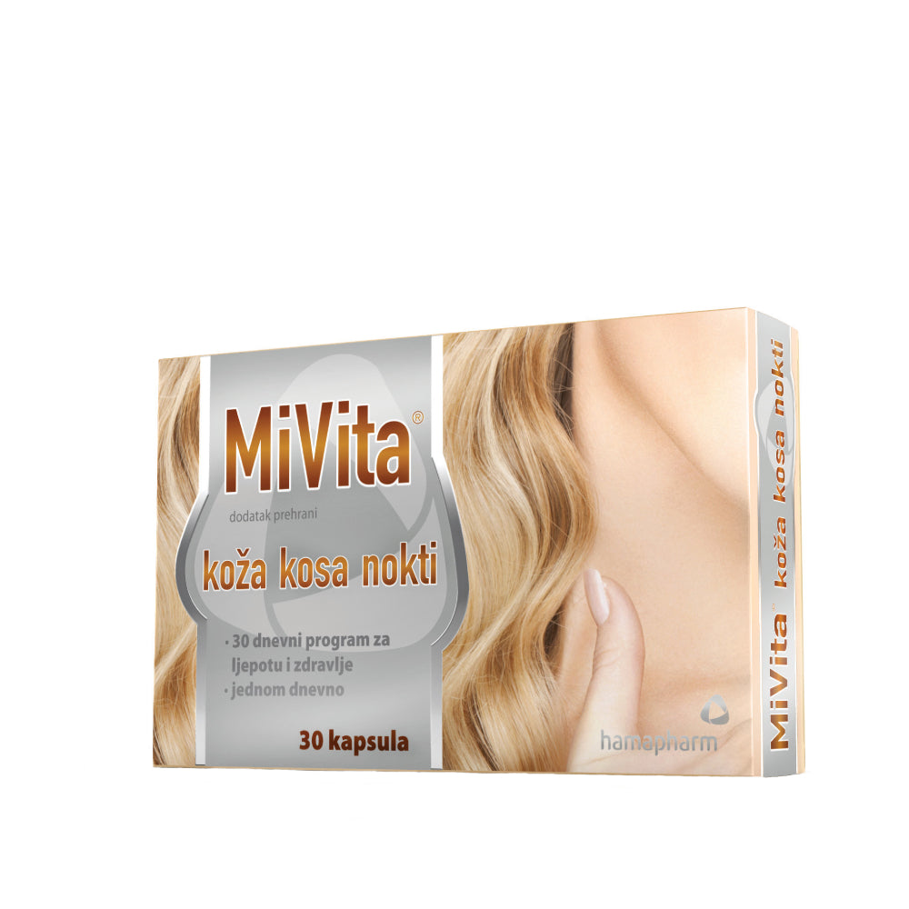 Hamapharm MiVita koža kosa nokti 30 kapsula