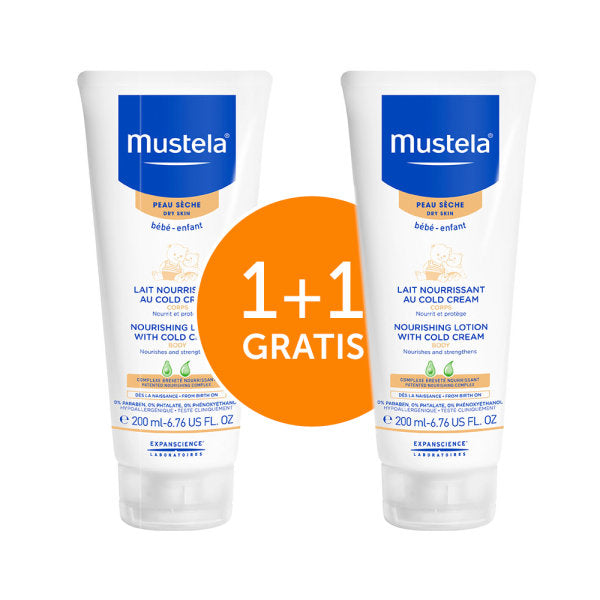 Mustela Hranjivo mlijeko s Cold kremom 200 ml 1+1 GRATIS