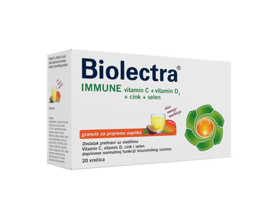 Biolectra Immun šumeće granule 20 vrećica