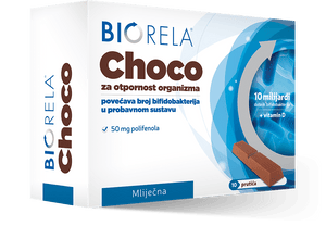 Biorela Choco mliječna čokolada 10 kom