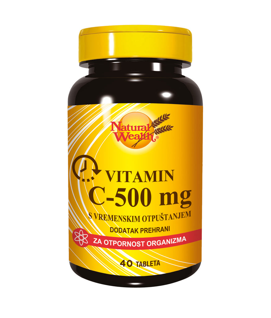 Natural Wealth Vitamin C-500 mg s vremenskim otpuštanjem 40 tableta