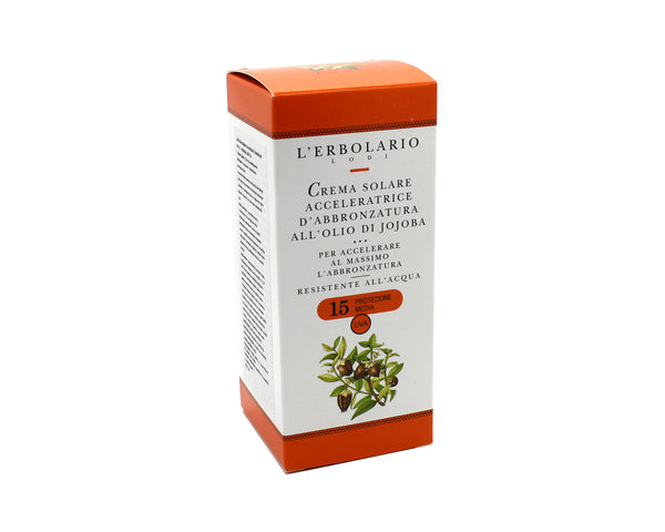 L'erbolario Sun krema za ubrzano tamnjenje SPF 15+, 125 ml