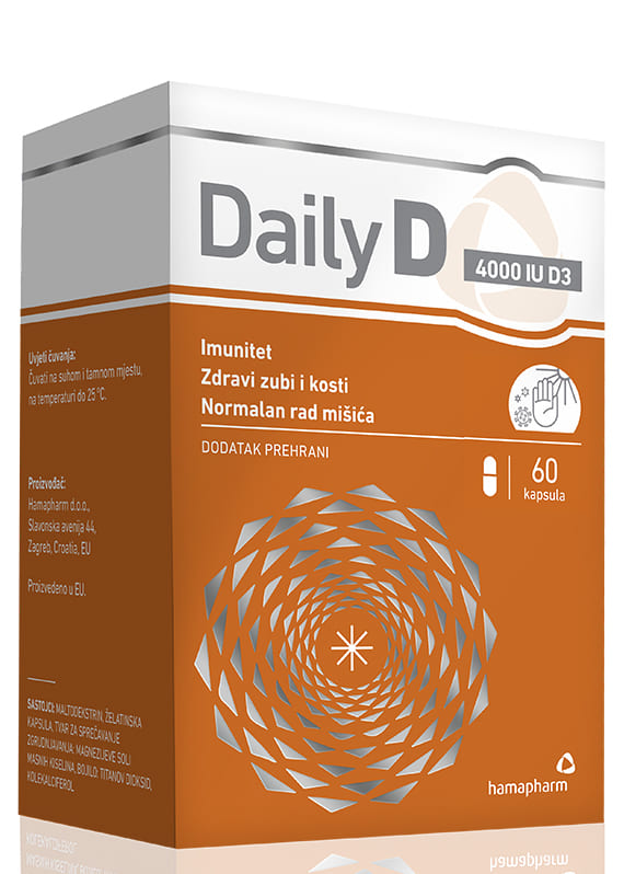 Hamapharm Daily D 4000 IU 60 kapsula