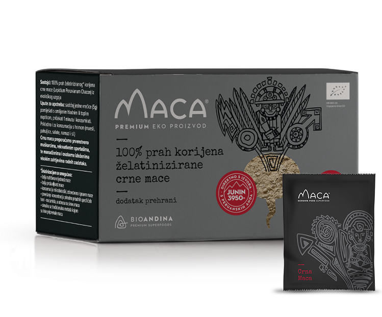Bioandina Crna Aktivirana Maca Prah 30x5g