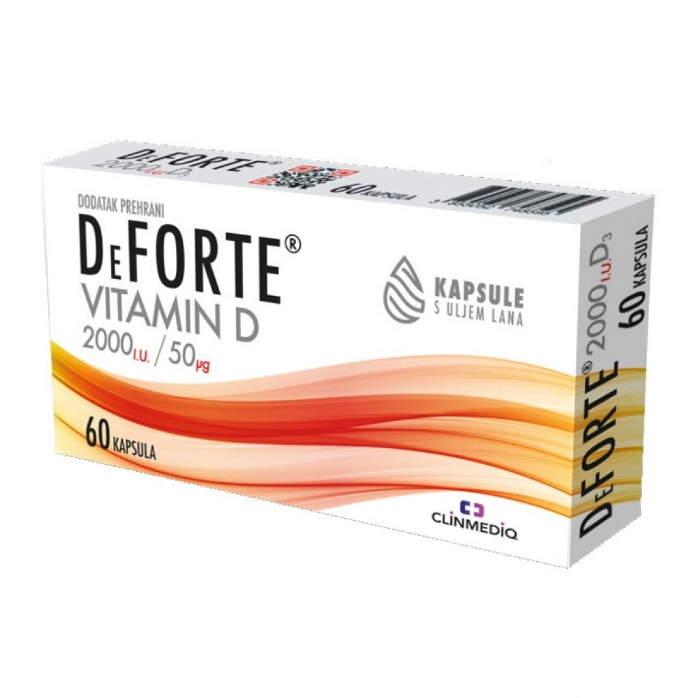 DEFORTE VITAMIN D CAPS A60 2000IU/50MCG 60 kom