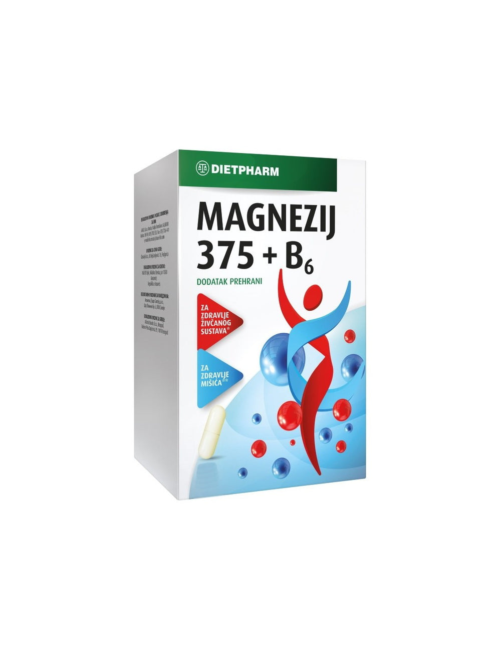 Dietpharm Magnezij 375 + B6 50 kapsula