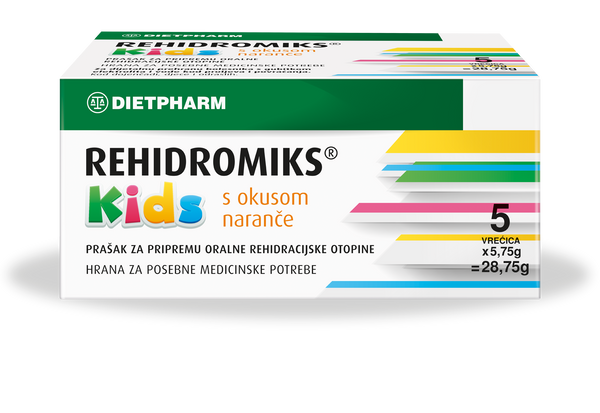 Dietpharm Rehidromiks® Kids prašak s okusom naranče