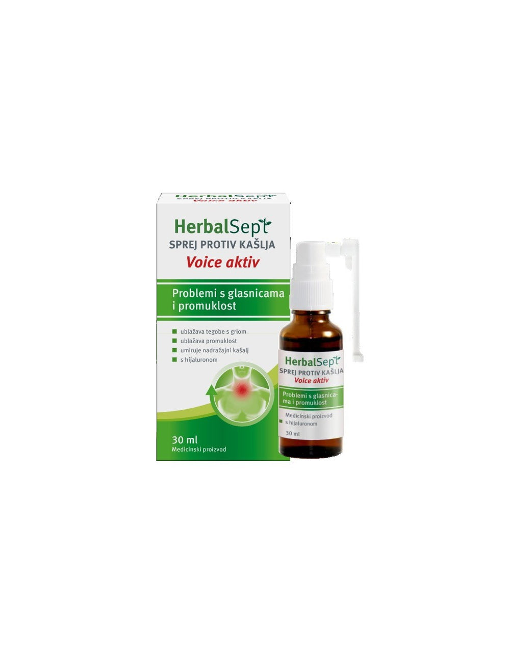 Dr. Theiss HerbalSept sprej protiv kašlja Voice Aktiv, 30 ml