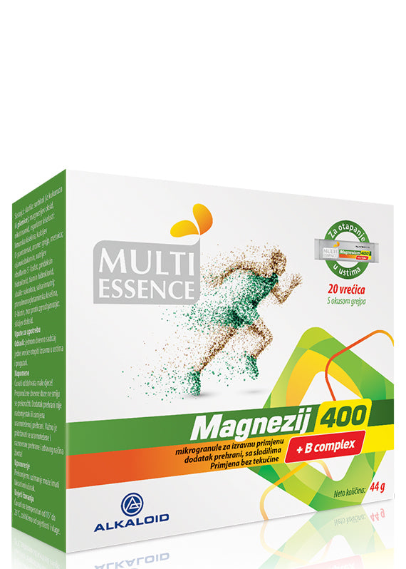 Alkaloid Multi Essence Magnezij 400+B complex 20 vrećica
