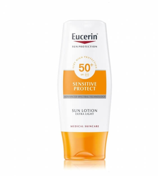 Eucerin Sensitive Protect ekstra lagani losion za zaštitu od sunca SPF 50+ 150ml